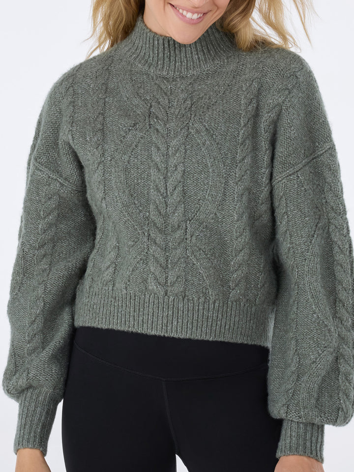 Hi Low Cable Sweater | Tops > Sweaters & Hoodies | Tavi – Tavi Active