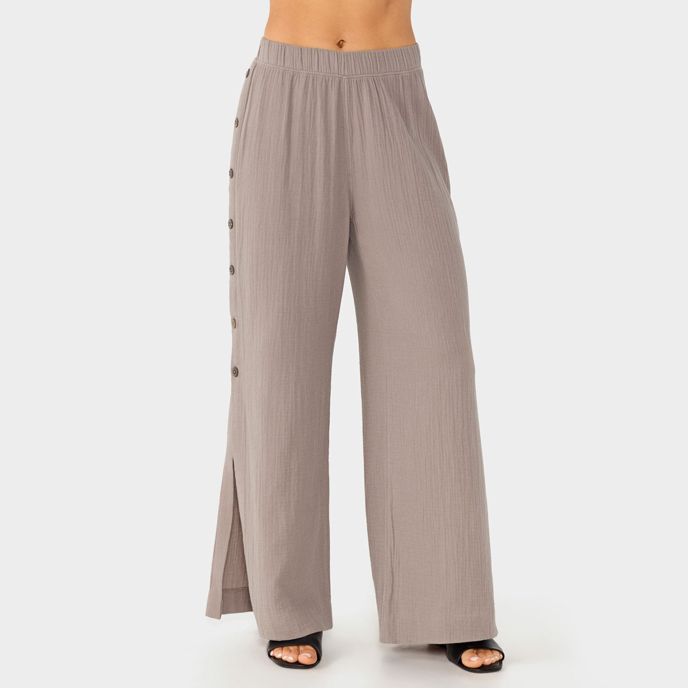 パンツ M.Y.O.B NYC / 2tone gauze pants Unwind Gauze Pant – Pebble – Tavi Active