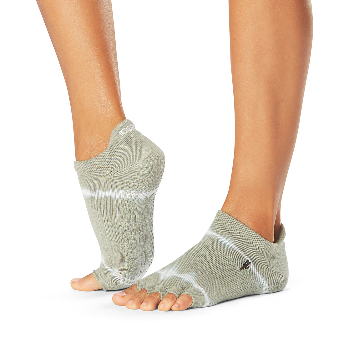 Chaussettes De Yoga Toesox Mi-bas - Semelle Antidérapante, Coton Bio, Confort Pieds Nus - Pilates, Barre, Danse