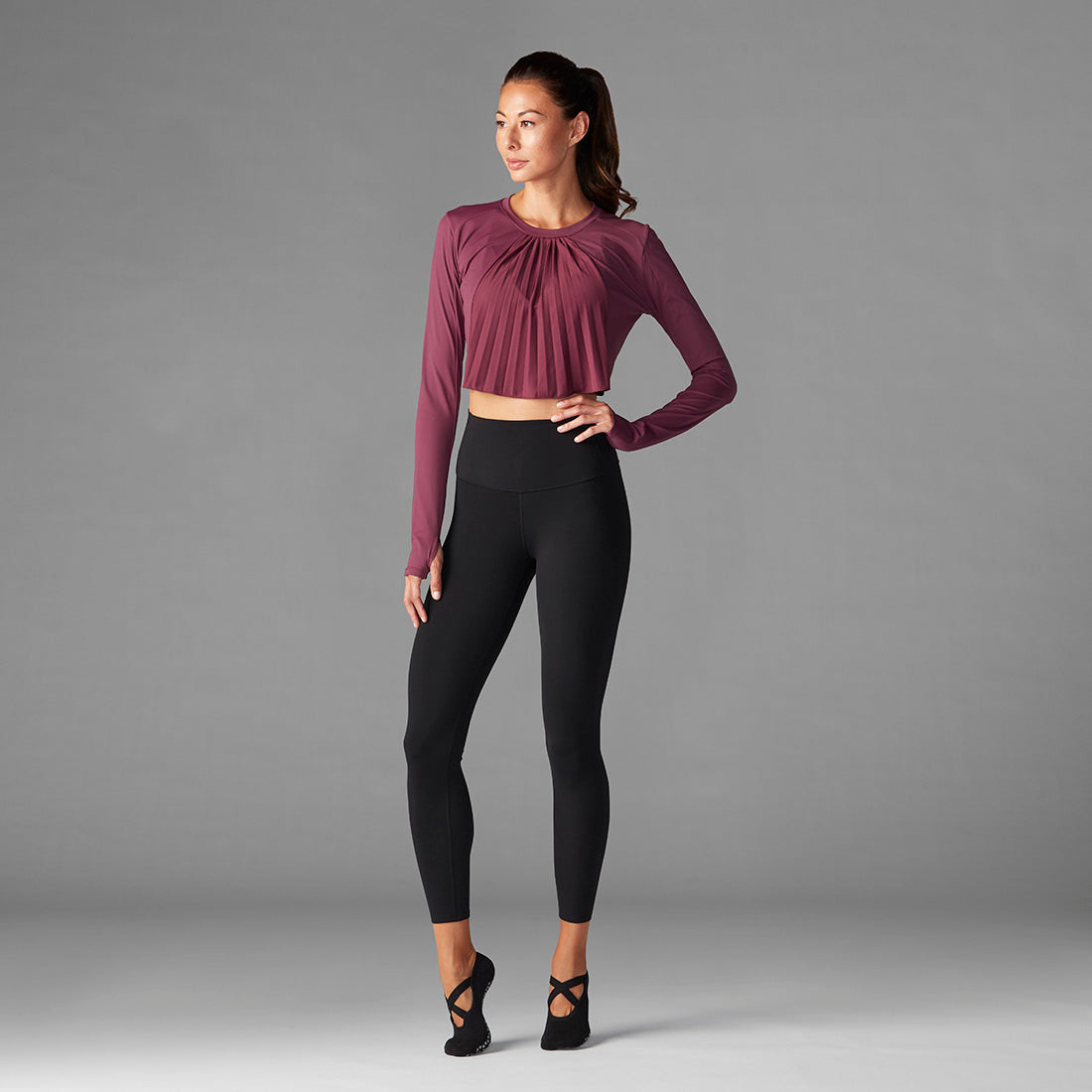 # Pleated Long Sleeve Top * | Tops > Long Sleeve | Tavi – ToeSox | Tavi | Vooray