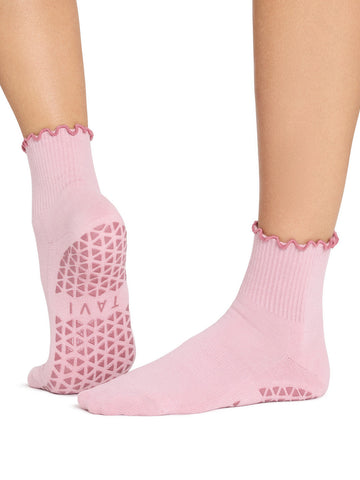 Aria Ruffle Grip Socks | Socks > Grip | Tavi – Tavi Active