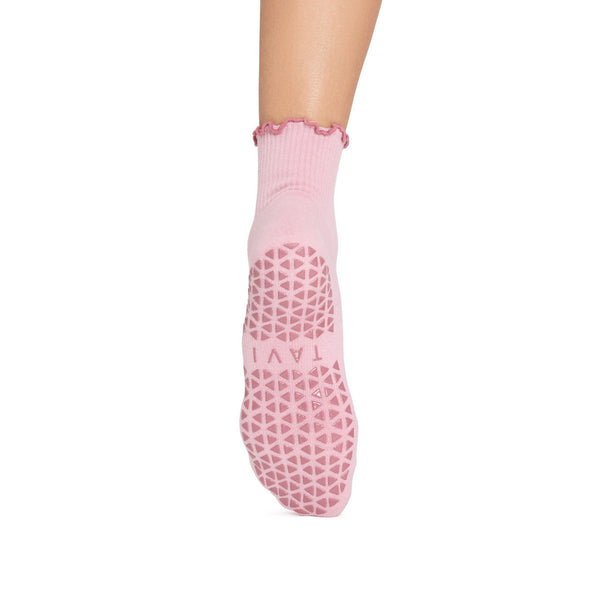 Aria Ruffle Grip Socks | Socks > Grip | Tavi – Tavi Active