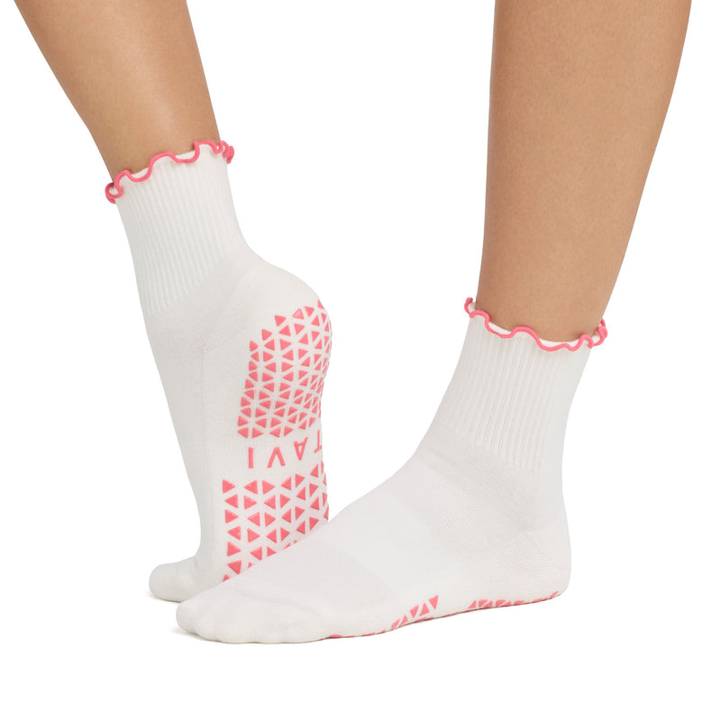 Aria Ruffle Grip Socks | Socks > Grip | Tavi – Tavi Active