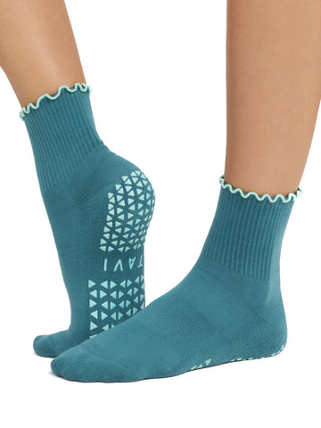 Aria Ruffle Grip Socks | Socks > Grip | Tavi – Tavi Active