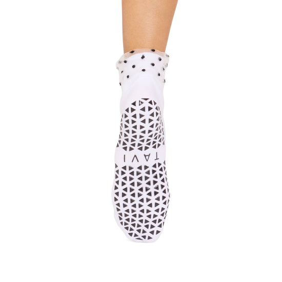 Aria Tulle Cuff Grip Socks | Socks > Grip | Tavi – Tavi Active