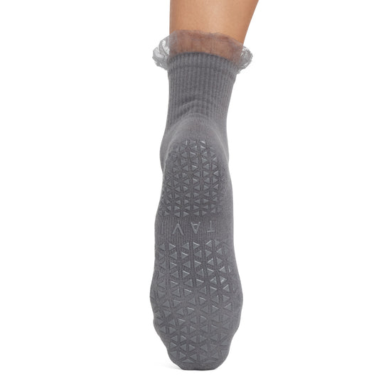 Aria Tulle Ruffle Grip Socks | Socks > Grip | Tavi – Tavi Active