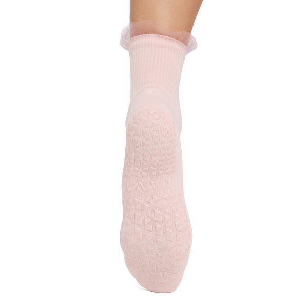 Aria Tulle Ruffle Grip Socks | Socks > Grip | Tavi – Tavi Active