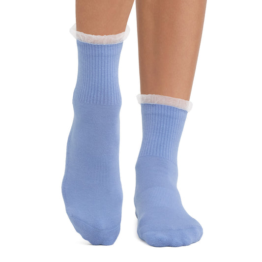 Aria Tulle Ruffle Grip Socks | Socks > Grip | Tavi – Tavi Active