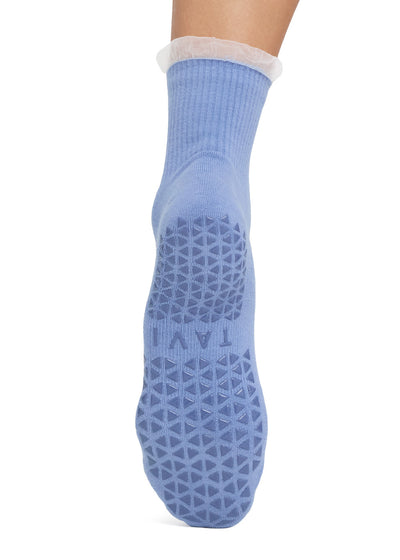Aria Tulle Ruffle Grip Socks | Socks > Grip | Tavi – Tavi Active