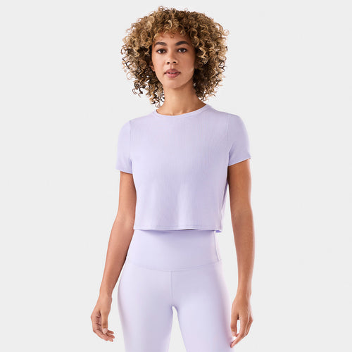Ribbed Tee - Lavender – Tavi Active