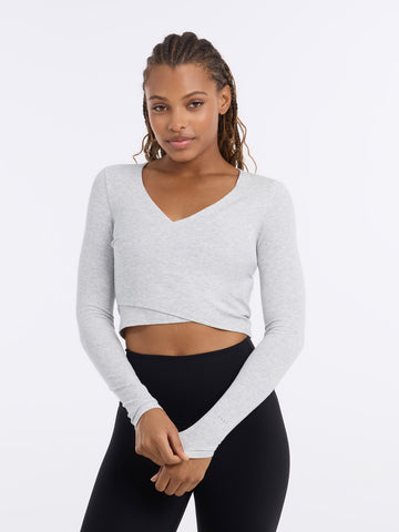 Criss Cross Long Sleeve Top | Tops > Long Sleeve | Tavi – Tavi Active