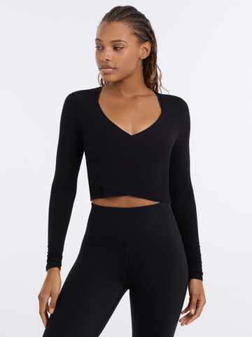 Criss Cross Long Sleeve Top | Tops > Long Sleeve | Tavi – Tavi Active