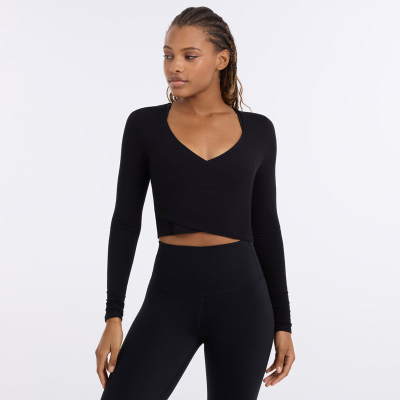 Criss Cross Long Sleeve Top | Tops > Long Sleeve | Tavi – Tavi Active