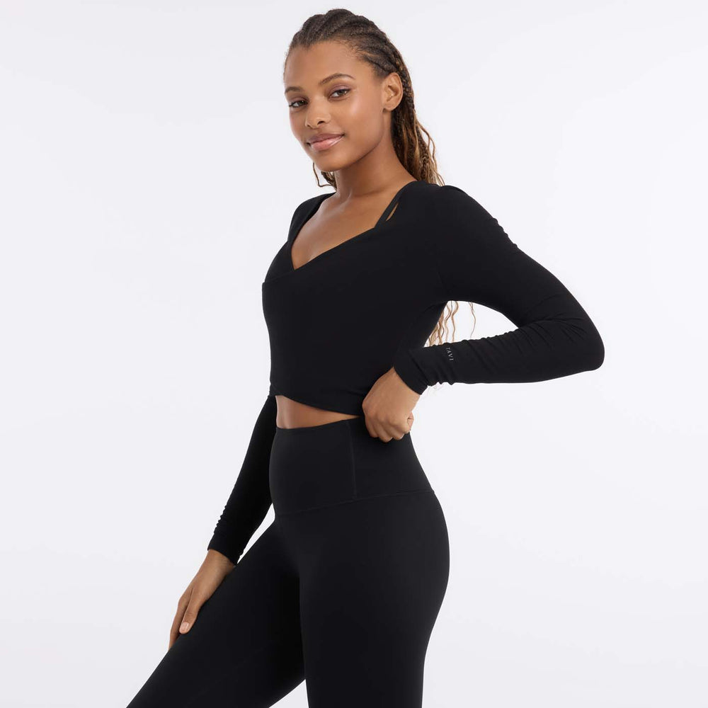 Criss Cross Long Sleeve Top | Tops > Long Sleeve | Tavi – Tavi Active