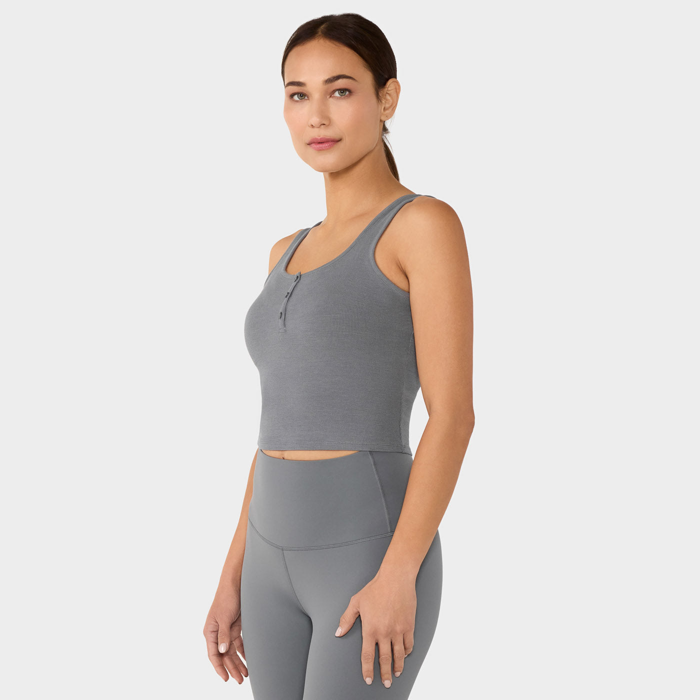 Fitted Henley Tank | Tops > Tanks | Tavi – Tavi Active