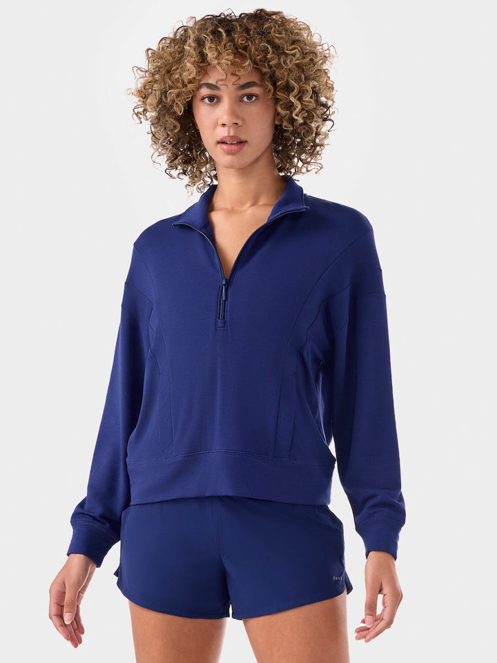 TaviLuxe® 3/4 Zip Cozy Fleece Pullover | Tops > Sweaters & Hoodies | Tavi – ToeSox | Tavi | Vooray