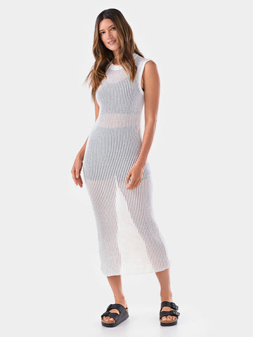 Retreat Sleeveless Open Knit Dress | Dress | Tavi – ToeSox | Tavi | Vooray