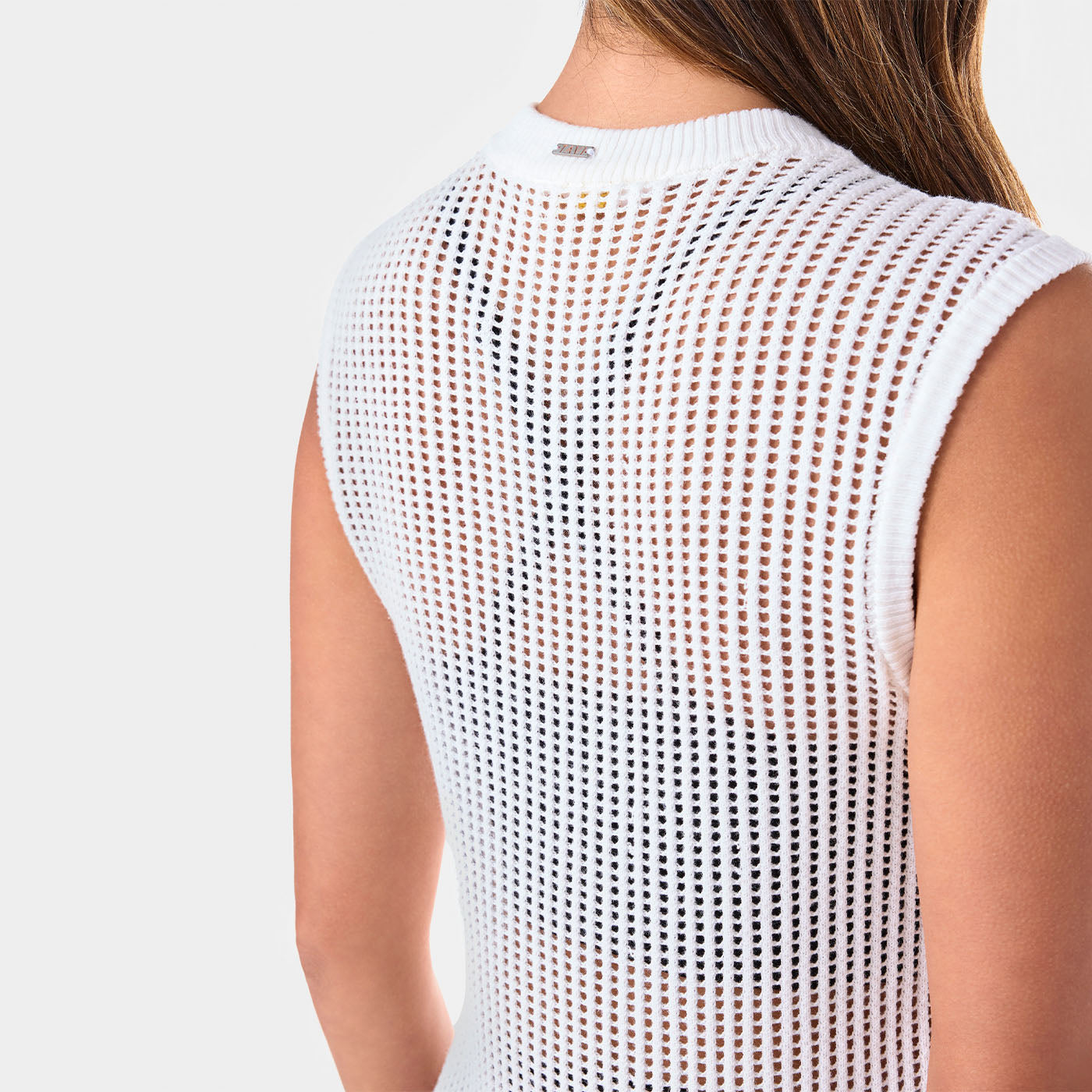 Retreat Sleeveless Open Knit Dress | Dress | Tavi – ToeSox | Tavi | Vooray