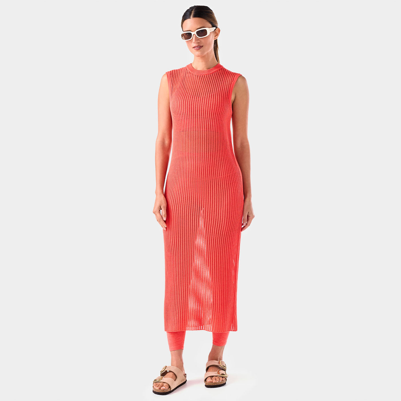Retreat Sleeveless Open Knit Dress | Dress | Tavi – ToeSox | Tavi | Vooray