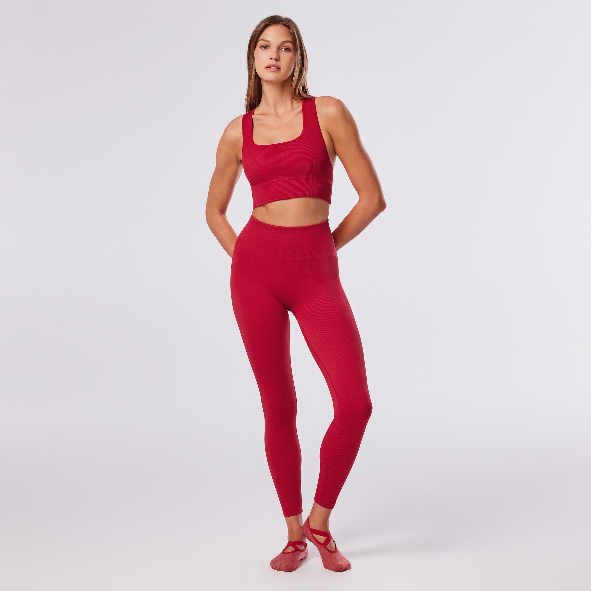 Seamless 7/8 Rib Leggings | Bottoms > Leggings | Tavi – Tavi Active