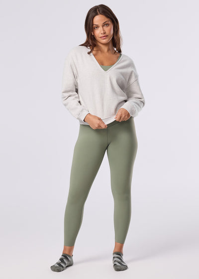 Deep V-Neck Sweatshirt | Tops > Sweaters & Hoodies | Tavi – Tavi Active