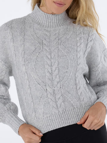 Hi Low Cable Sweater | Tops > Sweaters & Hoodies | Tavi – Tavi Active