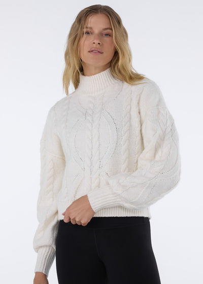 Hi Low Cable Sweater | Tops > Sweaters & Hoodies | Tavi – Tavi Active