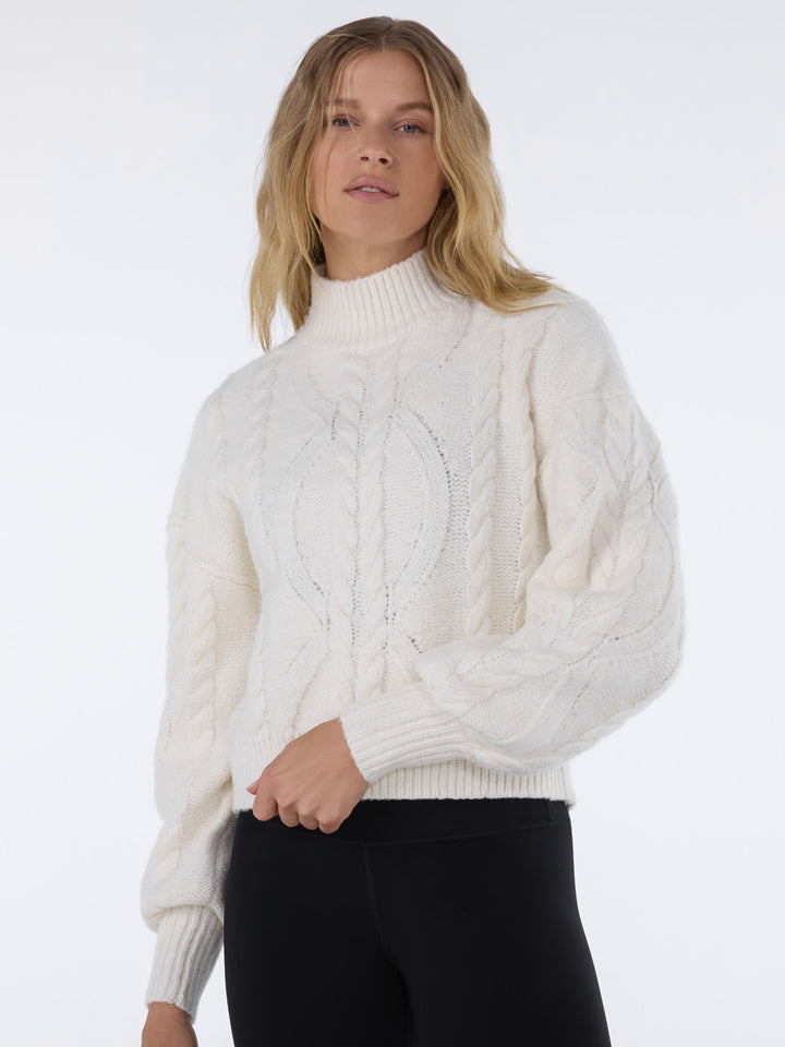 Hi Low Cable Sweater | Tops > Sweaters & Hoodies | Tavi – Tavi Active