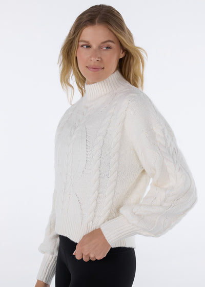 Hi Low Cable Sweater | Tops > Sweaters & Hoodies | Tavi – Tavi Active