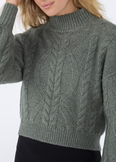 Hi Low Cable Sweater | Tops > Sweaters & Hoodies | Tavi – Tavi Active