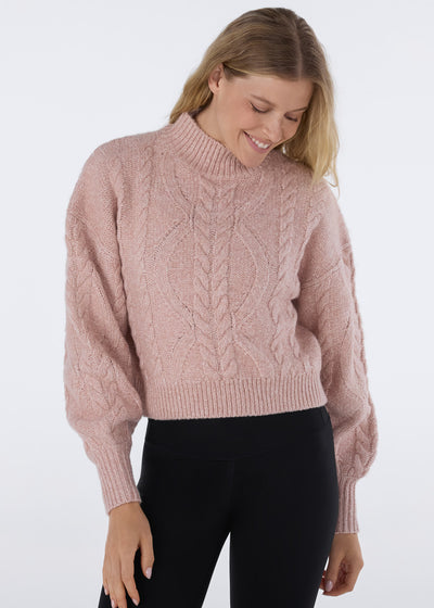 Hi Low Cable Sweater | Tops > Sweaters & Hoodies | Tavi – Tavi Active