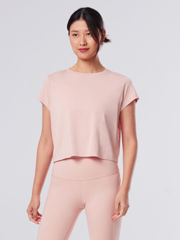Relaxed Cap Sleeve Tee | Tops > Short Sleeve | Tavi – Tavi Active