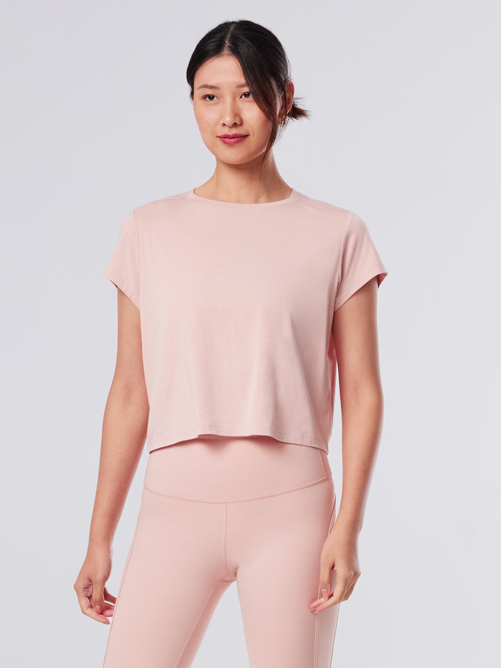 Relaxed Cap Sleeve Tee | Tops > Short Sleeve | Tavi – Tavi Active