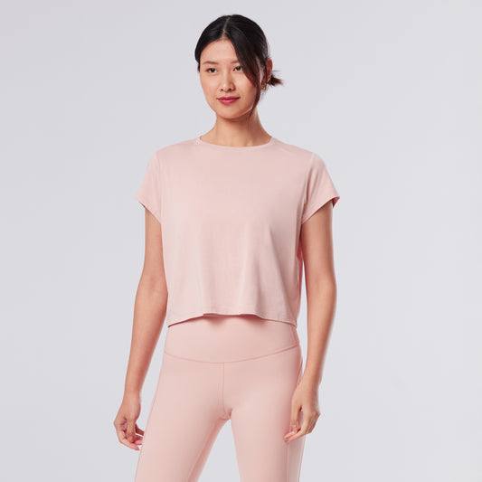 Relaxed Cap Sleeve Tee | Tops > Short Sleeve | Tavi – Tavi Active