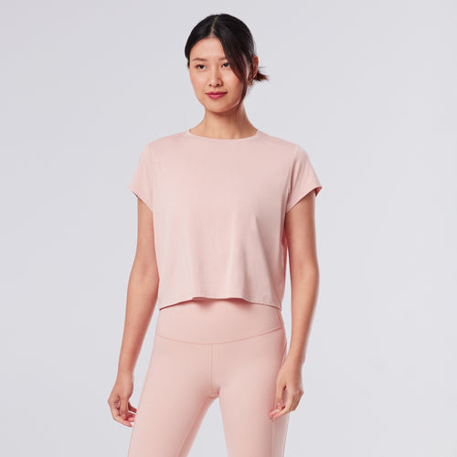 Relaxed Cap Sleeve Tee | Tops > Short Sleeve | Tavi – Tavi Active