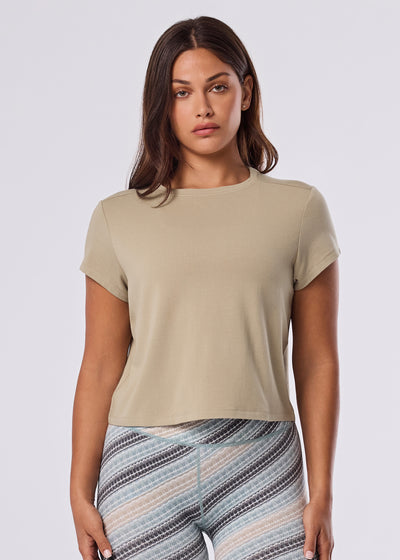 Relaxed Cap Sleeve Tee | Tops > Short Sleeve | Tavi – Tavi Active
