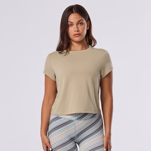 Relaxed Cap Sleeve Tee | Tops > Short Sleeve | Tavi – Tavi Active