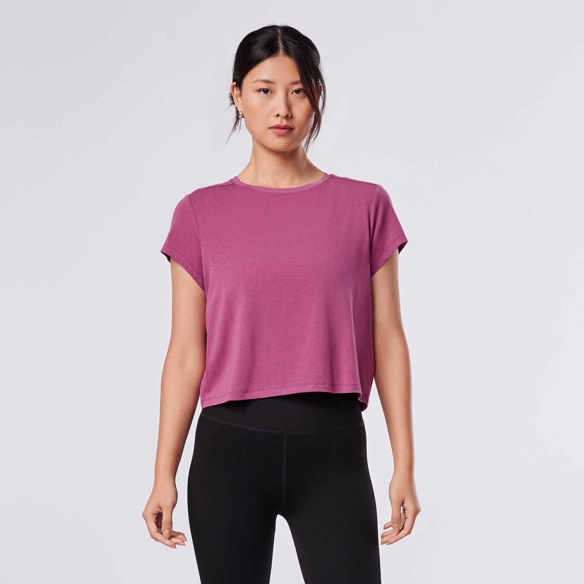 Relaxed Cap Sleeve Tee | Tops > Short Sleeve | Tavi – Tavi Active