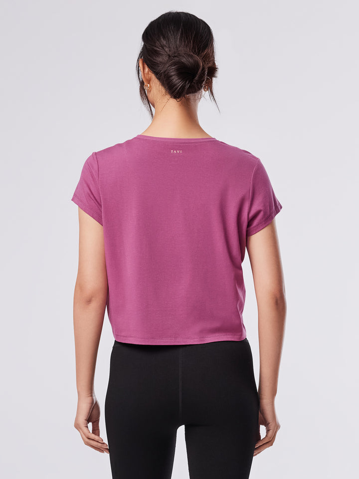 Relaxed Cap Sleeve Tee | Tops > Short Sleeve | Tavi – Tavi Active