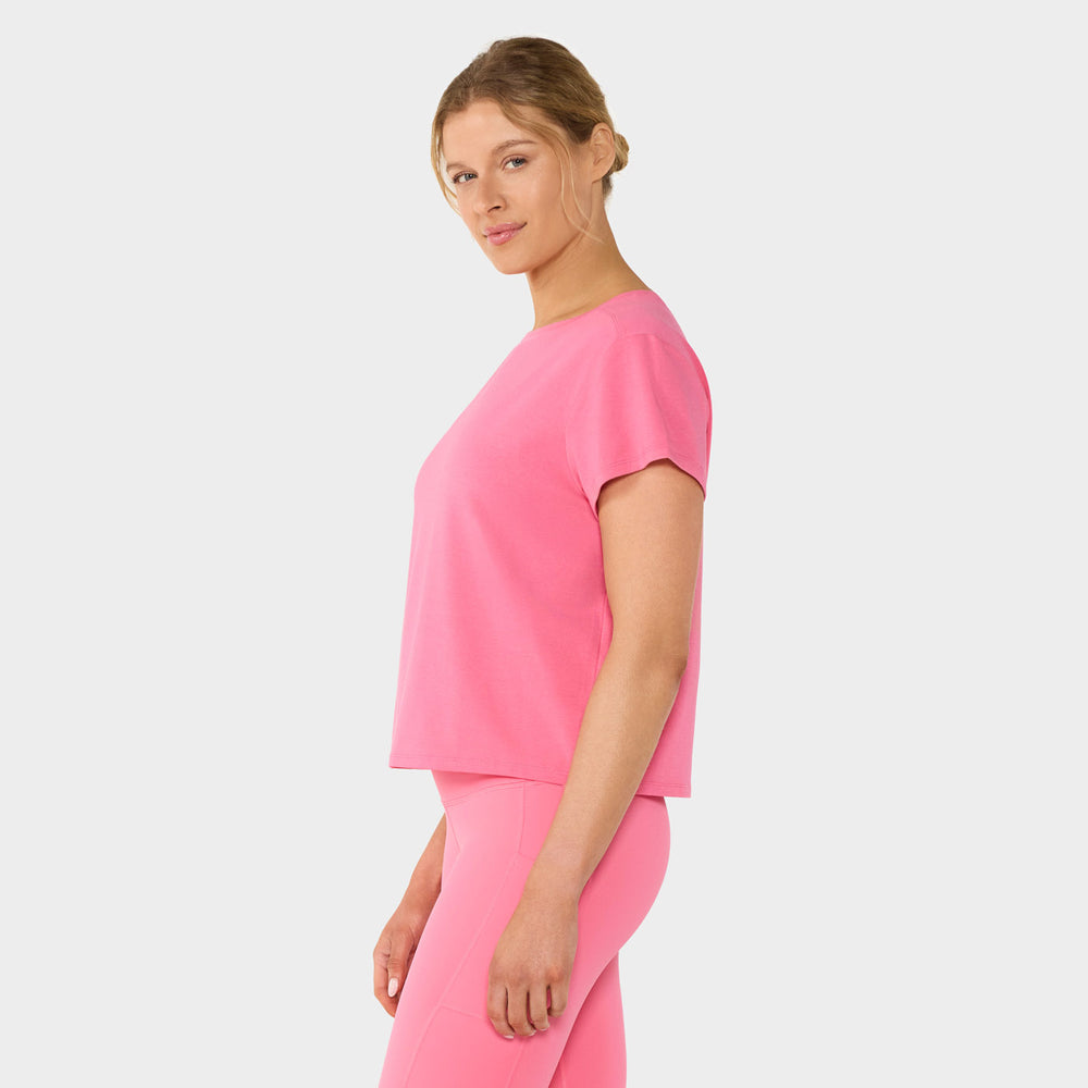 Relaxed Cap Sleeve Tee | Tops > Short Sleeve | Tavi – Tavi Active