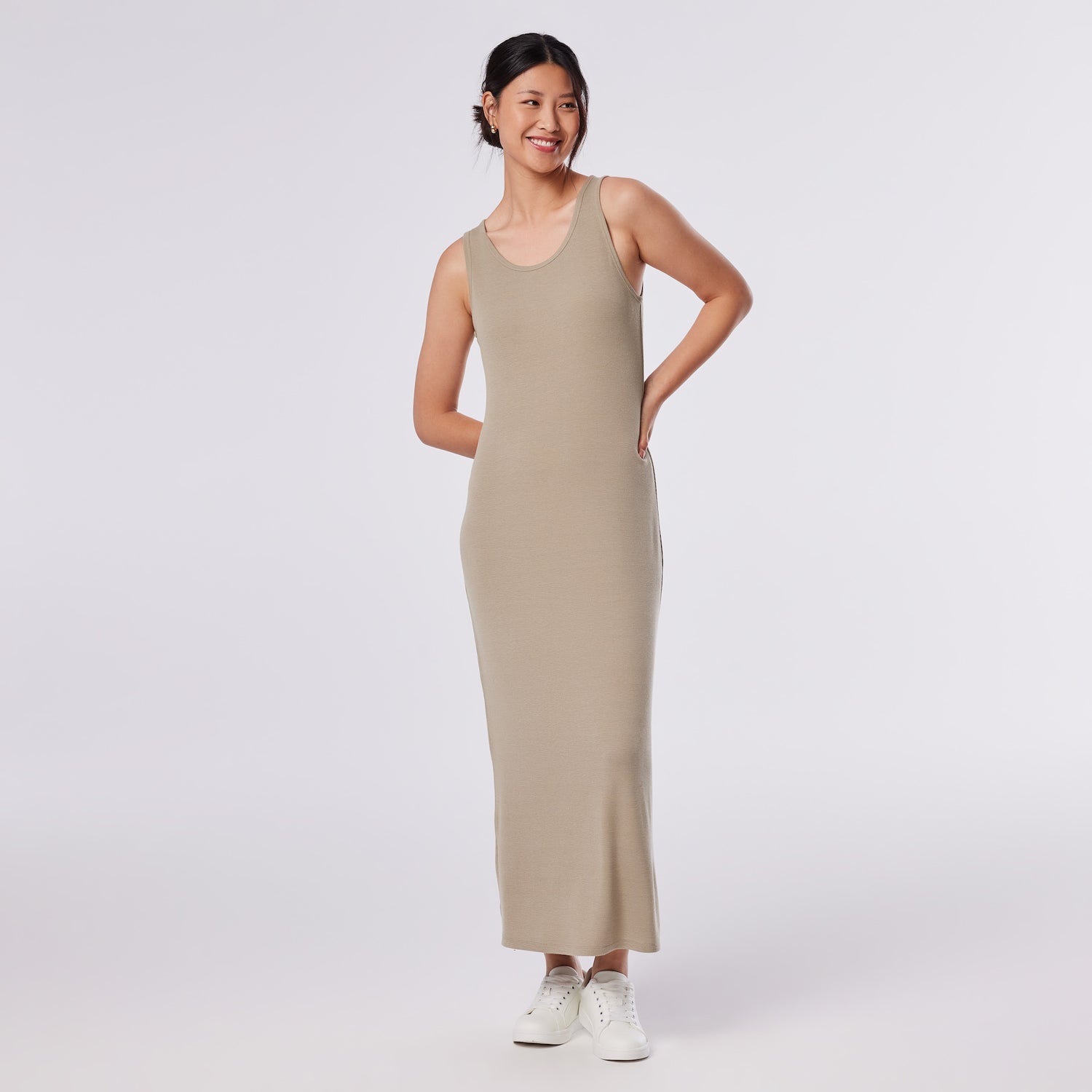 Group Ribbed Maxi Dress