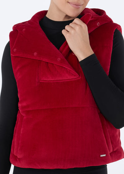 Ribbed Velour Puffer Vest | Tops > Sweaters & Hoodies | Tavi – Tavi Active