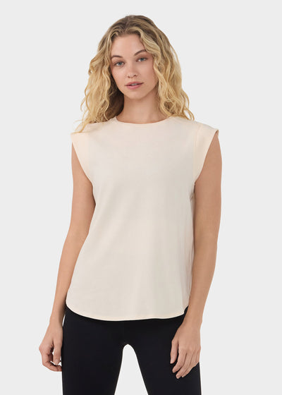 Cap Sleeve Crewneck Tee | Tops > Short Sleeve | Tavi – Tavi Active