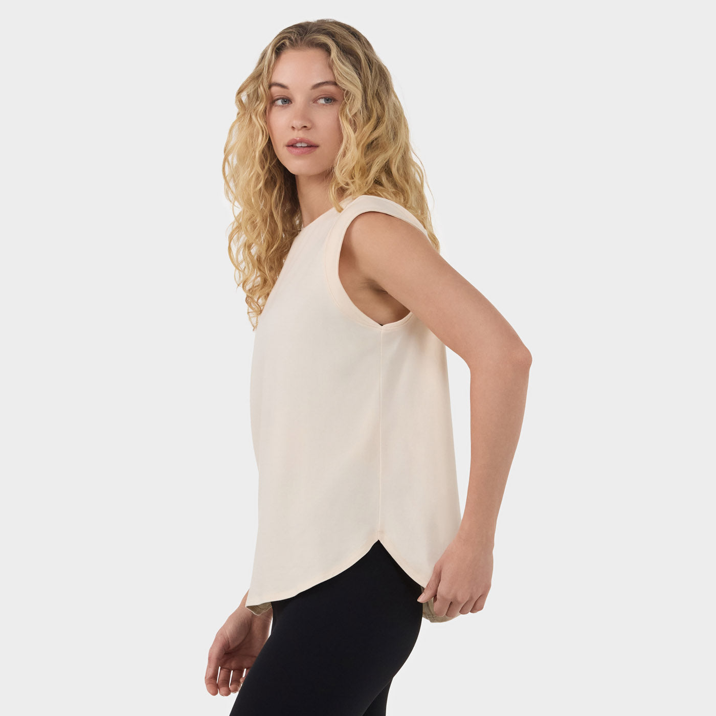 Cap Sleeve Crewneck Tee | Tops > Short Sleeve | Tavi – Tavi Active