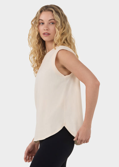 Cap Sleeve Crewneck Tee | Tops > Short Sleeve | Tavi – Tavi Active