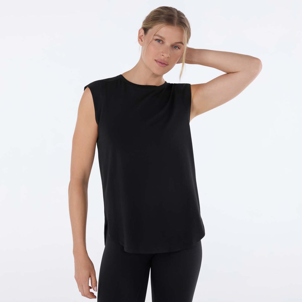 Cap Sleeve Crewneck Tee | Tops > Short Sleeve | Tavi – Tavi Active