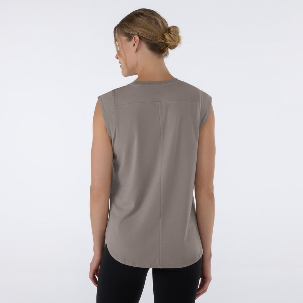 Cap Sleeve Crewneck Tee | Tops > Short Sleeve | Tavi – Tavi Active