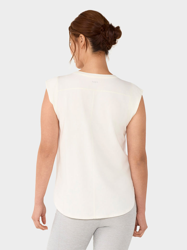 Cap Sleeve Crewneck Tee | Tops > Short Sleeve | Tavi – Tavi Active