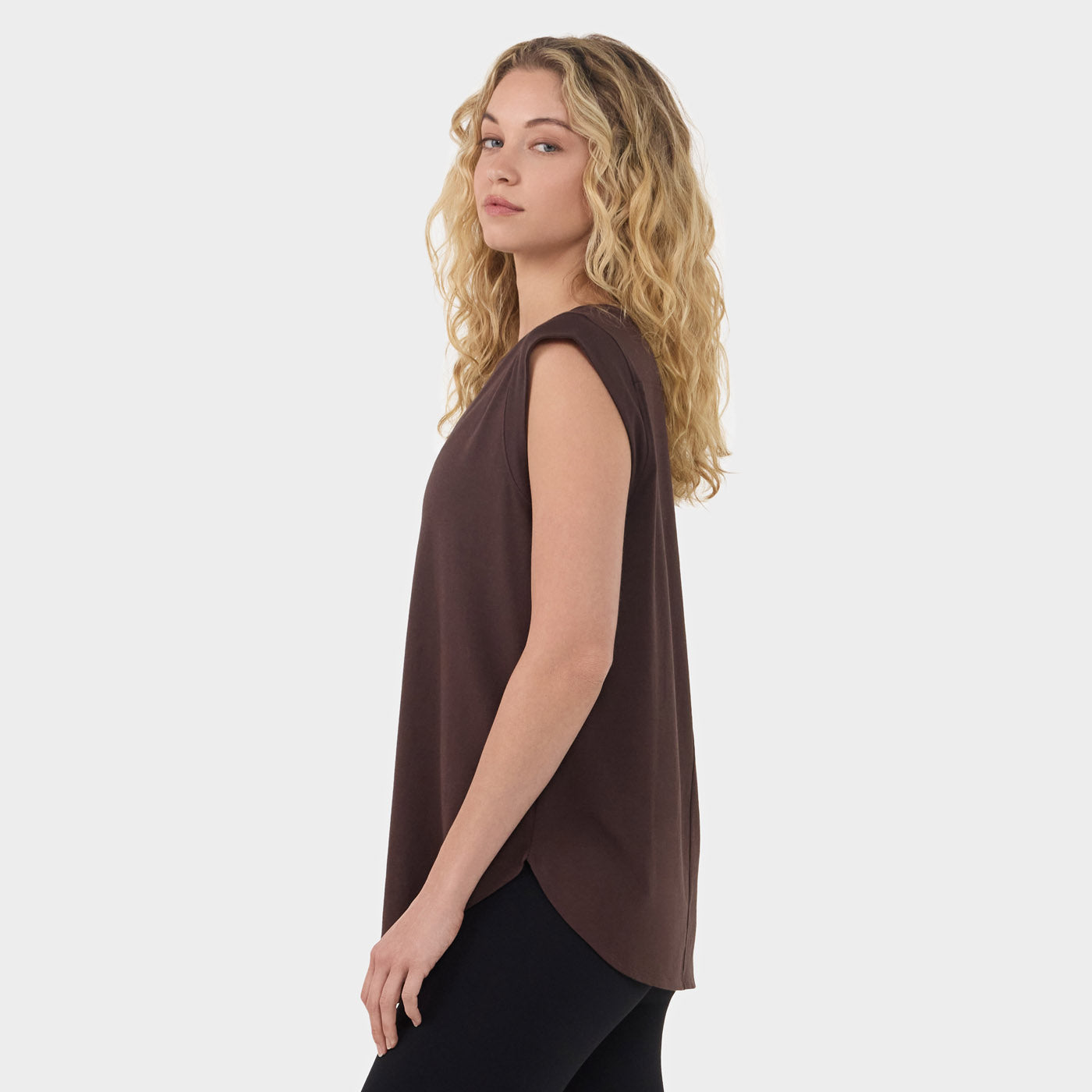 Cap Sleeve Crewneck Tee | Tops > Short Sleeve | Tavi – Tavi Active