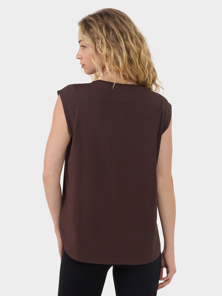 Cap Sleeve Crewneck Tee | Tops > Short Sleeve | Tavi – Tavi Active